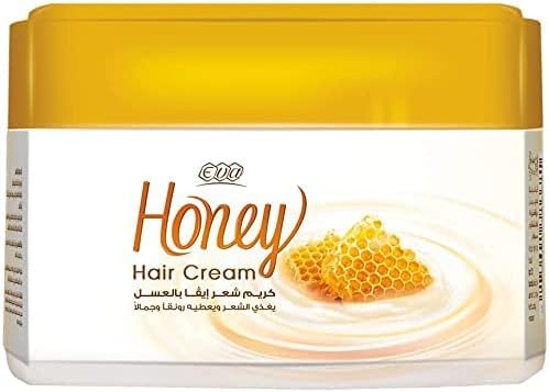 EGYPT EXPORT Eva Honey Hair Cream for All Hair Types, All the Benefits of Pure Honey, Soft, Shiny, Radiant Hair with a Touch of Elegance (Large Pack