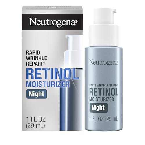 Neutrogena Rapid Wrinkle Repair Retinol Night Face Moisturizer, Daily Anti-Aging Face Cream with Retinol & Hyaluronic Acid to Fight Fine Lines