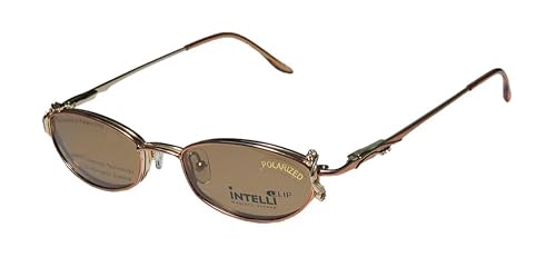 Elite Eyewear Intelli Clip 750 For Ladies/Women Designer Full-Rim Shape Sunglass Lens Clip-Ons Rhinestones Flexible Hinges Eyeglasses/Eyeglass Frame