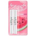 Softlips Watermelon Lip Protectant/Sunscreen 2 Count (Pack of 1)
