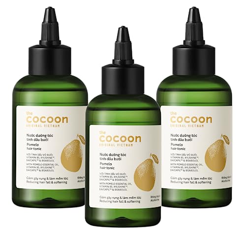 Cocoon Pomelo Oil Hair Tonic. 100% Vegan Scalp Serum Treatment for Thinning, Damaged & Breakage Hair | Soften, Reduce Hair Loss & Promote Hair Growth