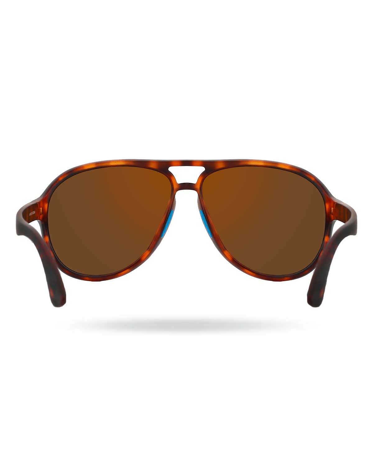 TYR Goldenwest Aviator Sunglasses Polarized Pilot, Brown/Tortoise, One Size