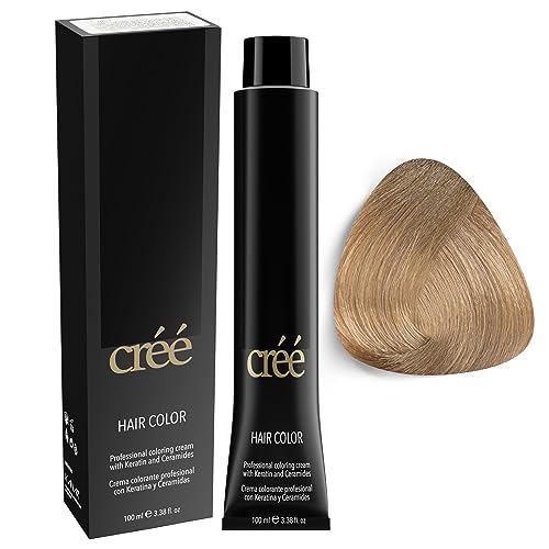 Cree Professional 9.7 - Very Light Sand Blond Permanent Hair Color - Long Lasting, Rich Vibrant - Gray Coverage 100ml - 3.4 fl.oz.