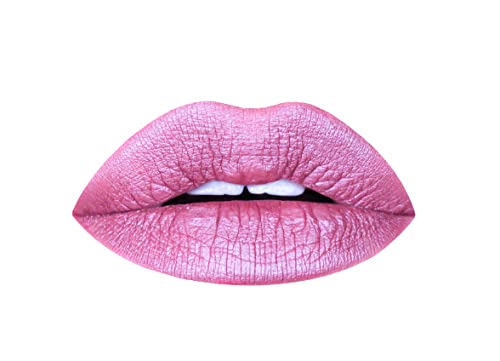 Aromi Berry Fuchsia Metallic Liquid Lipstick | Magenta Pink Lip Color with Shimmery Finish, Vegan, Cruelty-free, Long-Lasting, Smudge Proof (Opal