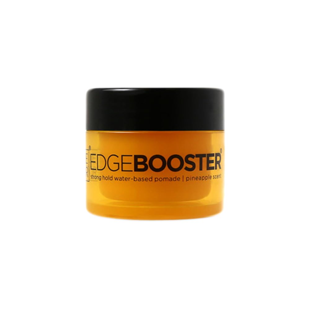 Style Factor EDGEBOOSTER Strong Hold Water-Based Pomade 0.85 Oz Mini Travel Size (0.85 Fl Oz (Pack of 1), Pineapple)