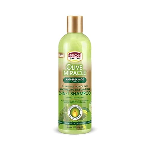 African Pride Olive Miracle 2 in 1 Shampoo & Conditioner 12oz