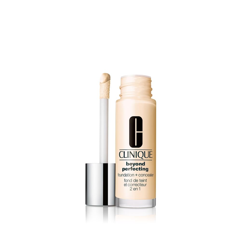 Clinique Beyond Perfecting Lightweight Liquid Foundation + Concealer For Dry Combination to Oily Skin Types | Full Coverage + Natural Matte Finish