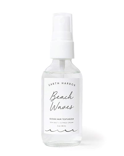 Earth Harbor BEACH WAVES Ocean Hair Texturizer, Sea Salt Spray for Beachy Texture Volume and Body, Lightweight Hydration with Oil Control, Fine Mist