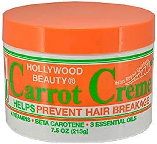 Hollywood Beauty Creme, Carrot, White , 7.5 Ounce