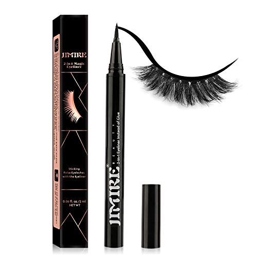 JIMIRE Eyelash Glue Clear | Secure Hold for False Eyelashes | Latex-Free Eyelash Adhesive with Chamomile Suitable for Sensitive Eyes
