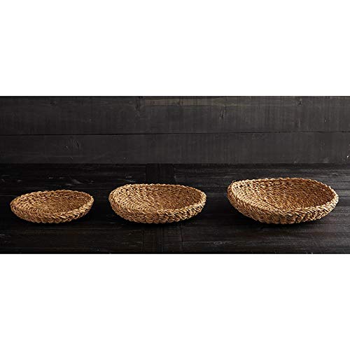 Creative Brands 47th & Main Decorative Round Baskets, Set of 3, Sea Grass