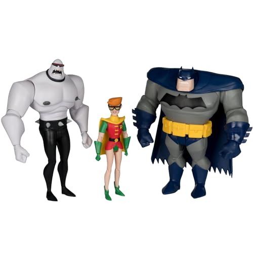 McFarlane The New Batman Adventures Batman Mutant Leader & Robin 3-Pack (Legends of The Dark Knight) Gold Label Toys