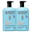 California Naturals Sensitive Scalp Shampoo & Conditioner Set, Soothing & Gentle for All Hair Types, Fragrance Free, Colloidal Oat & Chamomile