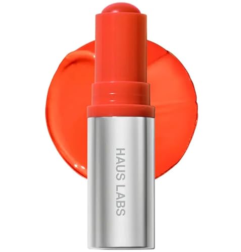 HAUS LABS BY LADY GAGA Color Fuse Lip + Cheek Blush Balm Stick in Glassy Tangelo & ENTEL Aloe Vera Sheet Masque (BONUS)