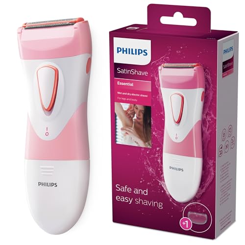 Philips SatinShave Essential Women’s Wet & Dry Electric Shaver for Legs & Body, Cordless, with Hypoallergenic Foil, HP6306/50 Beauty and Personal Care Philips Default Title
