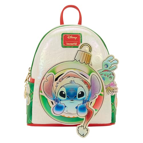Loungefly Disney Lilo and Stitch Holiday Mini Backpack