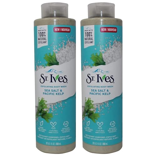 St Ives Body Wash Sea Salt & Pacific Kelp 22 Ounce (650ml) (Pack of 2)