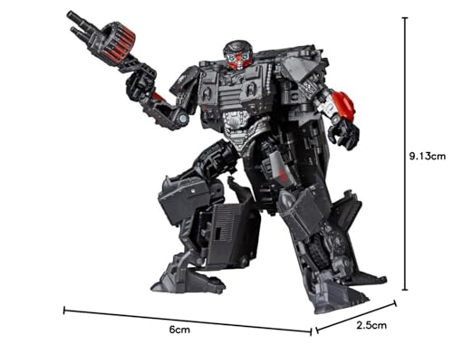 Transformers Toys Studio Series 50 Deluxe The Last Knight Movie WWII Autobot Hot Rod Action Figure - Ages 8 & Up, 4.5"