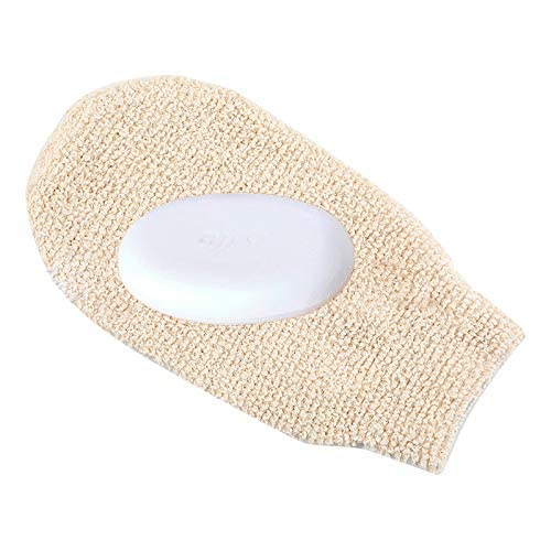 Pack of 3 Bath Shower Gloves Mitts for Exfoliating and Body Scrubber, Bamboo Fiber Bath Spa Shower Scrubber Loofah, Eco Friendly Exfoliating Tool