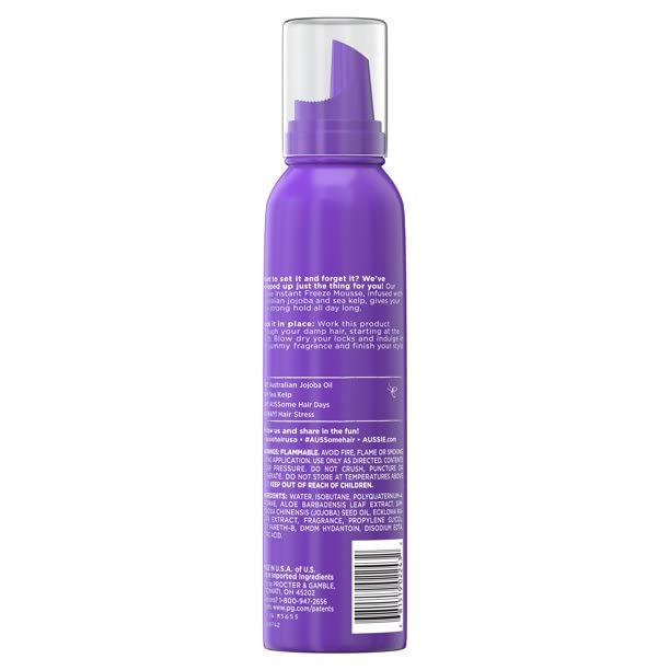 Aussie Mousse Instant Freeze Sculpting 6 Ounce (177ml) (2 Pack)