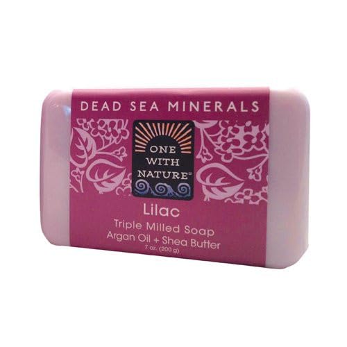 One With Nature Dead Sea Bar Soap Lilac 7 Oz