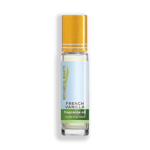 Botanical Beauty FRENCH VANILLA FRAGRANCE OIL ROLL-ON 0.338 FL OZ (10 ML) Rollerball Perfume, Alcohol-Free, Long Lasting