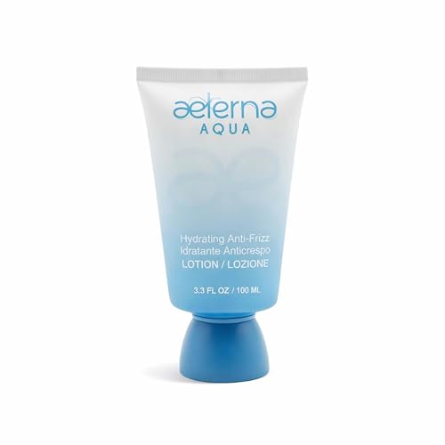 Aeterna Aqua Hydrating Anti-Frizz Hair Lotion | Frizz Ease, Deep Moisture & Color Protection - Vitamin E, Grape Seed & Collagen Infused, for All Hair