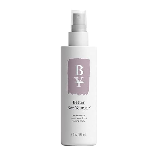 Better Not Younger Heat Protection & Taming Spray for Women Over 40-6oz - No Remorse Hair Mist with Vitamin E, Avocado & Argan Oils - Heat Protectant