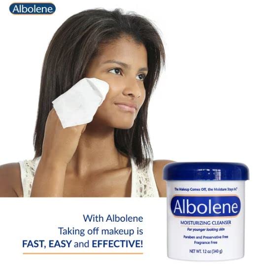 Albolene Moisturizing Cleanser Fragrance Free 12 oz (Pack of 2)