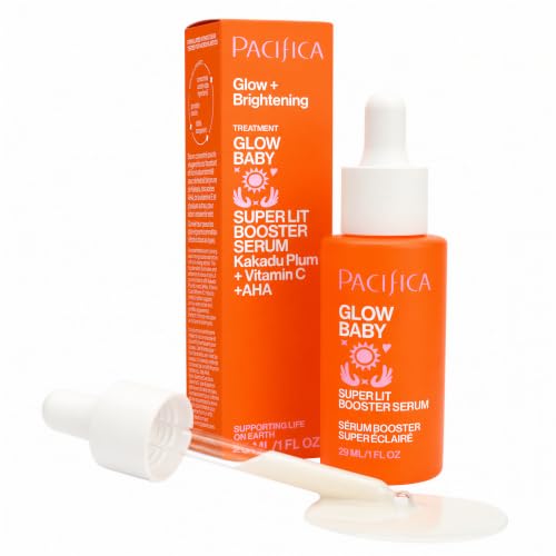 Pacifica Vitamin C Serum for Face - Glow Baby Brightening Facial Serum with Glycolic Acid - Vitamin C Booster Skin Care, Dark Spot Corrector, Vegan Beauty and Personal Care Pacifica Default Title