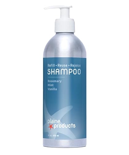 Eco-Friendly Shampoo - Rosemary, Mint, Vanilla - Sulfate Free, 16oz (Refillable Bottle with pump)