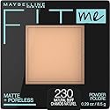 Maybelline Fit Me Matte + Poreless Pressed Face Powder Makeup & Setting Powder, Natural Buff, 1 Count
