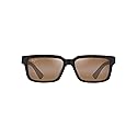 Maui Jim Men's & Women's Hiapo AF Polarized Rectangle Sunglasses, Matte Dark Havana/Hcl® Bronze Polarized, Extra large