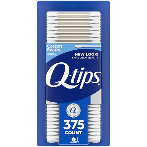 Q-tips Cotton Swabs For Hygiene and Beauty Care Original Cotton Swab Made With 100% Cotton 375 Count Beauty and Personal Care Q-tips Default Title