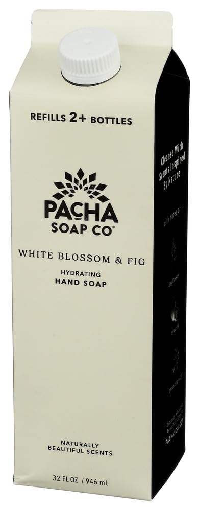 PACHA SOAP White Blossom & Fig Refill Hand Soap, 32 FZ