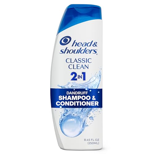 Head & Shoulders Anti-Dandruff Shampoo and Conditioner, Classic Clean 2-in-1, 1% Pyrithione Zinc, Flake Control, Deep Clean, Scalp Care, Fresh Scent Beauty and Personal Care Head & Shoulders Default Title
