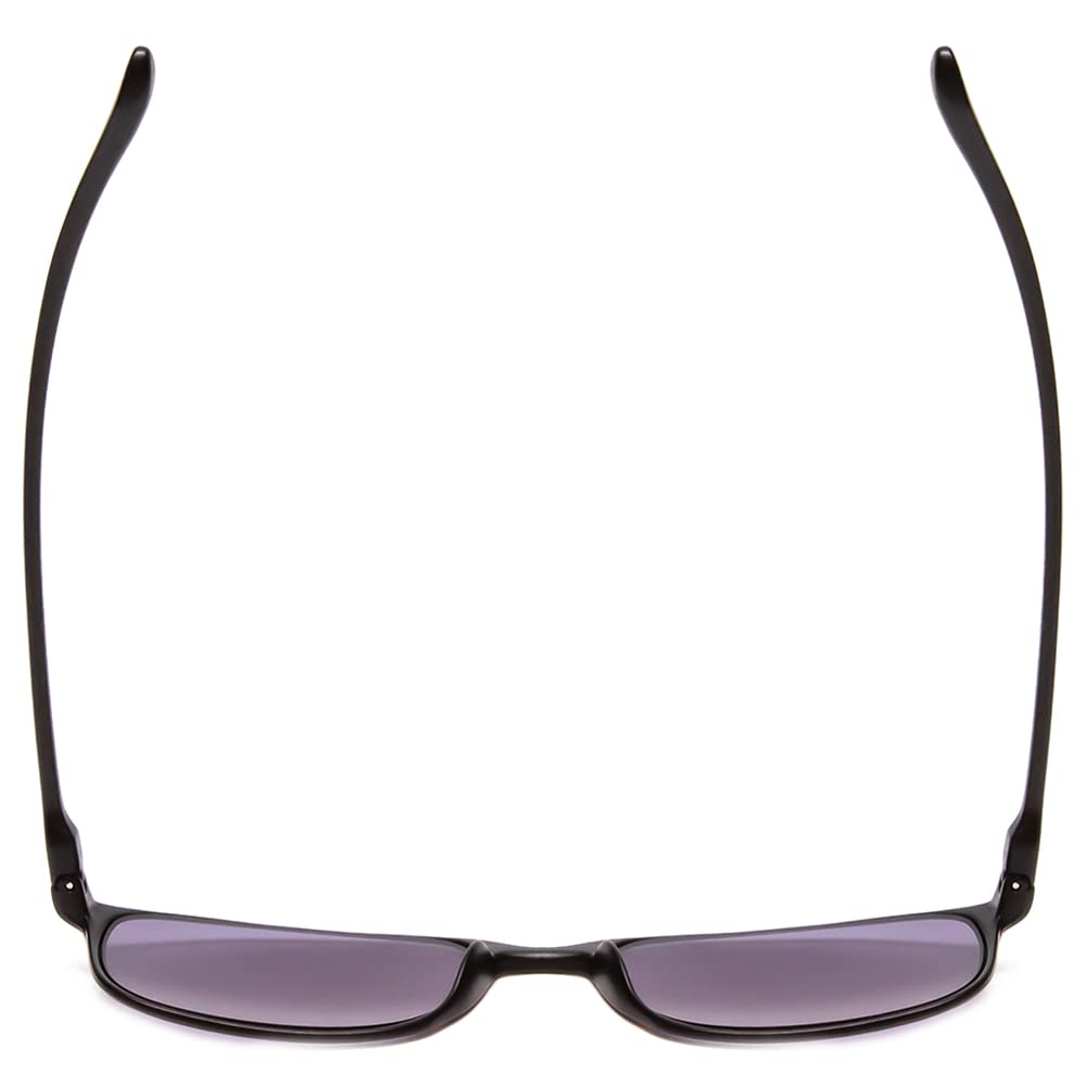 Calabria 720T Flexie Square Reading Sunglasses +1.25 Ebony Men/Women Bendable Sunglass Reader Flexible UV Protection TR90