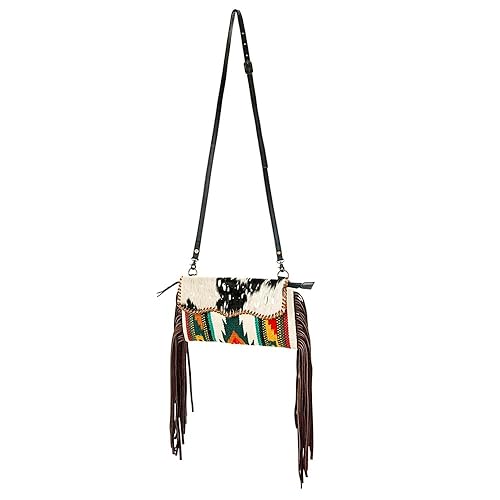 American Darling Women's Cross Body Bag Western Saddle Blanket Hair-On Genuine Leather Handbag and Ladies Purse