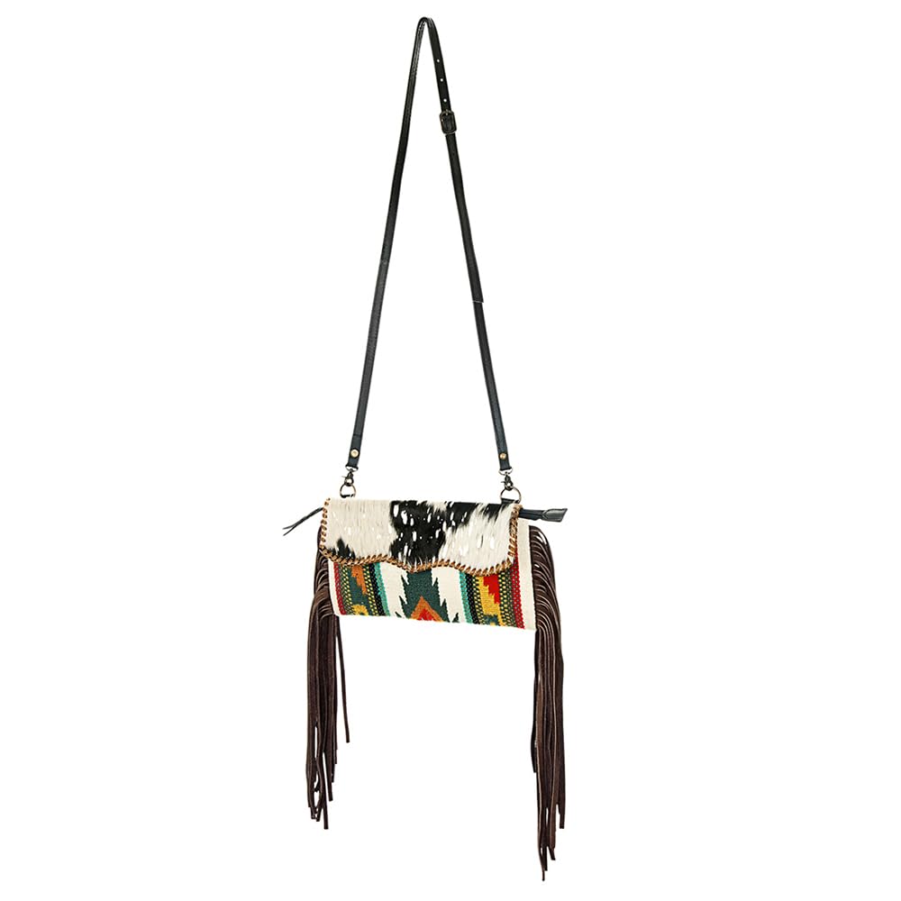 American Darling Women's Cross Body Bag Western Saddle Blanket Hair-On Genuine Leather Handbag and Ladies Purse