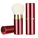 Falliny Retractable Makeup Brushes, Travel Face Kabuki Blush Brush, Portable Powder Brush with Cover for Blush, Sunscreen,Bronzer, Buffing