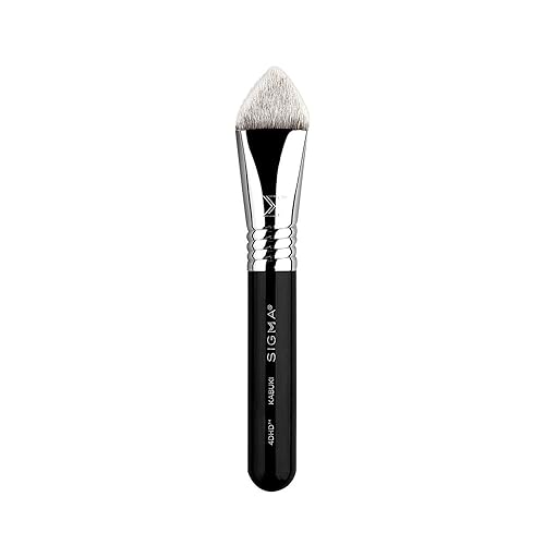 Sigma Beauty 4DHD Kabuki Brush - Pyramid-Shaped Kabuki Makeup Brush for Blending Concealer and Powder on Spots, Scars, Crevices and Under Eye - Offers
