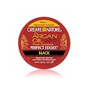 Creme of Nature Perfect Edges™ Black Edge Control Gel, 24-Hour Hold with Gray Coverage and Shine, Non-Flaking Tinted, Argan Oil Edge Tamer, 2.25 oz