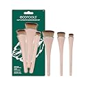 EcoTools 360 Ultimate Blend Makeup Brush Kit, For Cream, Liquid, & Powder Foundation, Blush, & Bronzer, Buff & Blend Makeup, Full Coverage, Dense