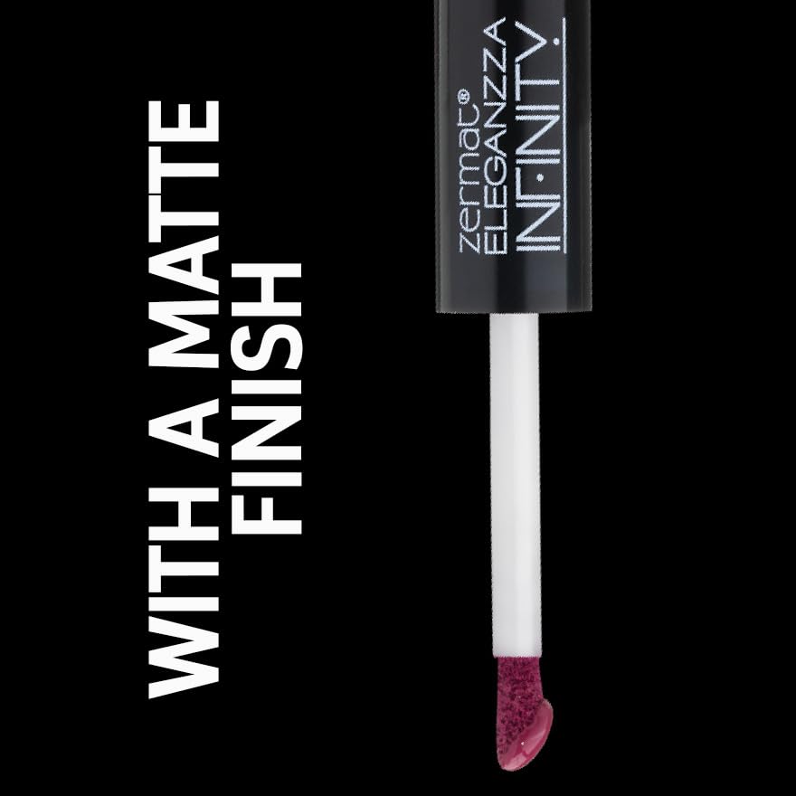 Zermat lipstick, lip satin long lasting, matte lipstick, lip makeup, with moisturizing balm, Violeta Misterioso 0.21 Oz, labial.