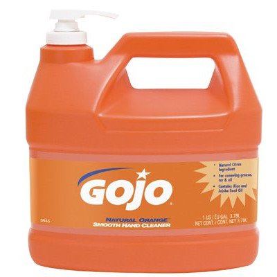 GOJO Industries 315-0945-04 NATURAL ORANGE Smooth Hand Cleaner, 1 gal with Pump