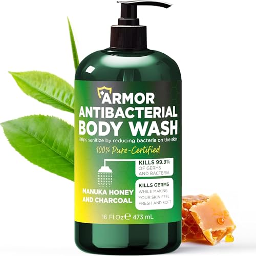 Antibacterial Body Wash | Antibacterial Soap for Men & Women | Kills 99.9% of Germs & Bacteria | Helps with Back Acne, Body Odor & Skin Irritation | Beauty and Personal Care Terramed Just Think Comfort Default Title