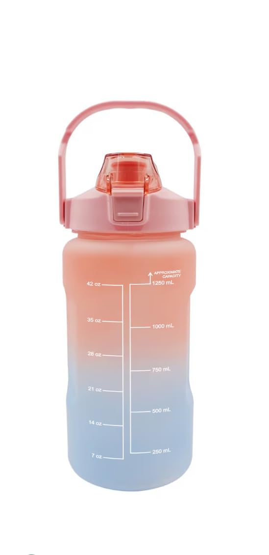 Greenbrier Ombre Water Bottles with Hydration Measurements and Flip-Top Lids, 48-oz. - 1 Bottle - colors vary