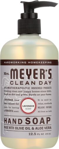MRS. MEYER'S HAND SOAP,LIQ,LAVENDER, 12.5 FZ