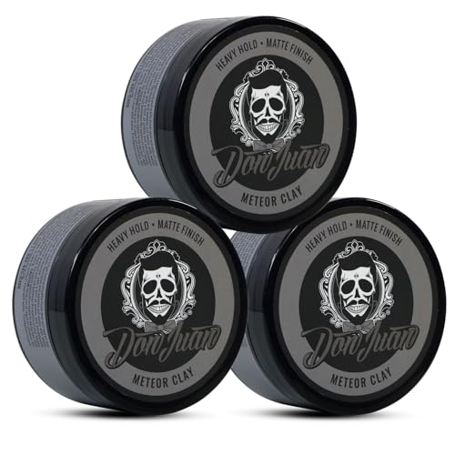 Don Juan Meteor Matte Clay Pomade 4oz 3 Pack