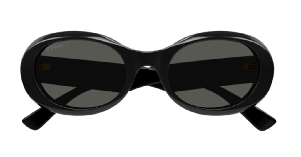 Gucci Grey Oval Ladies Sunglasses GG1587S 001 52